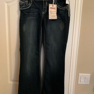 Hydraulic flare leg jeans